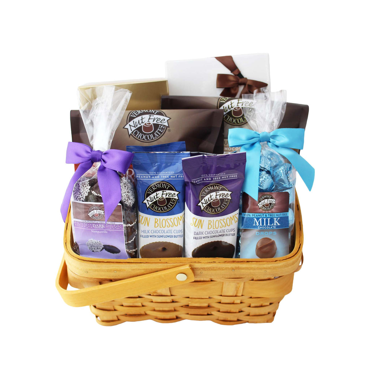Large Gift Basket Vermont Nut Free Chocolates