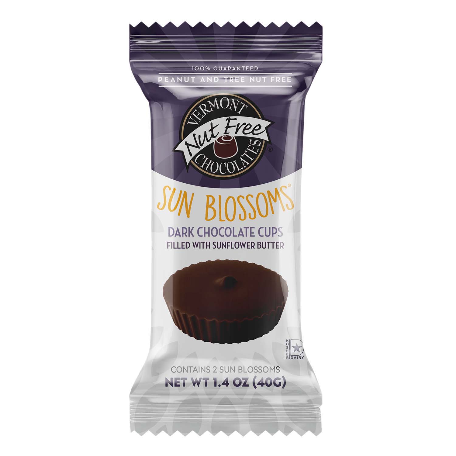 Dark Chocolate Sun Blossoms® – Vermont Nut Free Chocolates