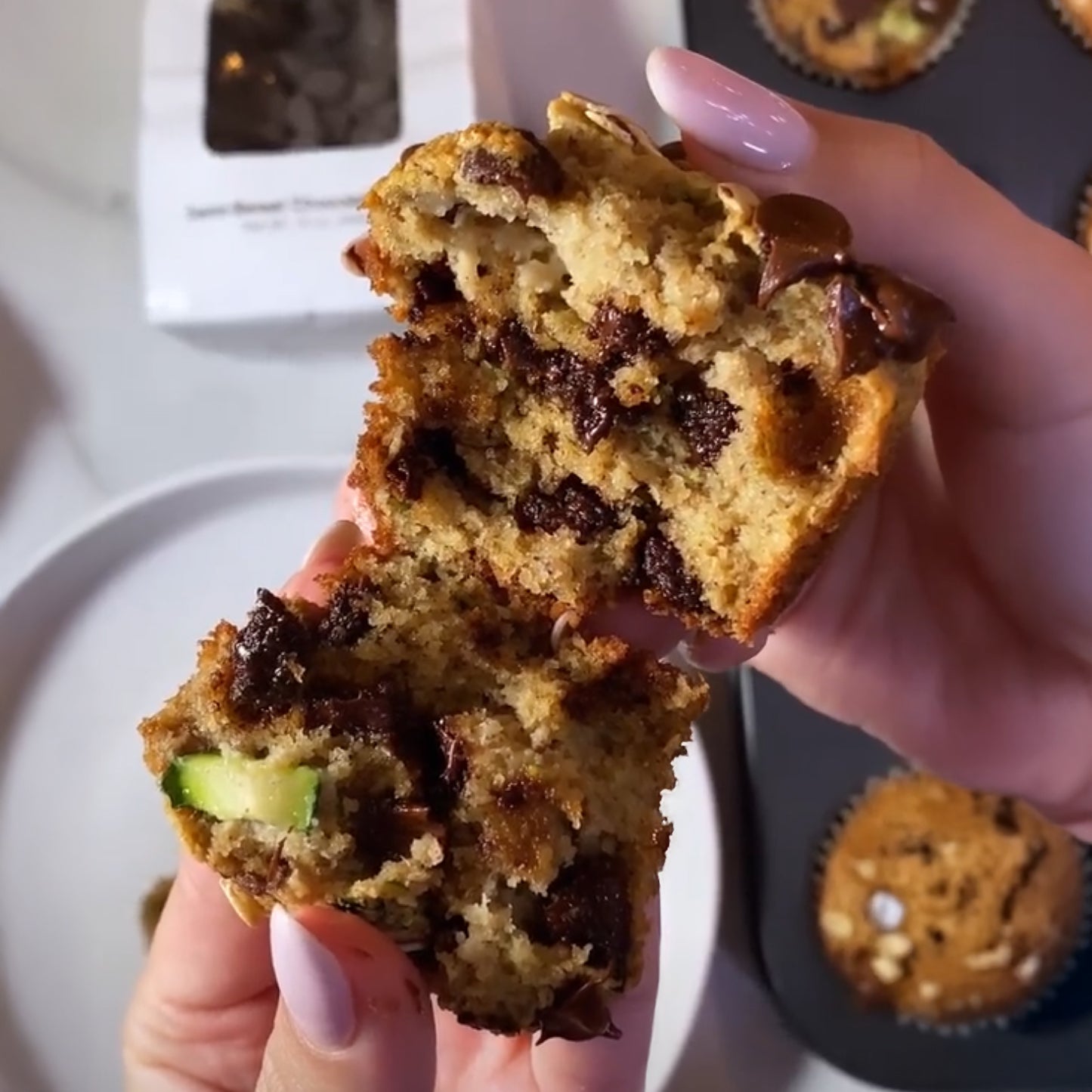Healthy Allergy-Friendly Chocolate Chip Zucchini Muffins