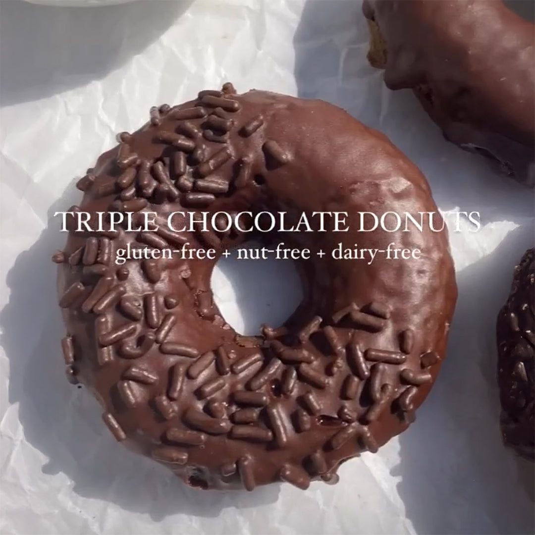 Gluten Free Triple Chocolate Donuts