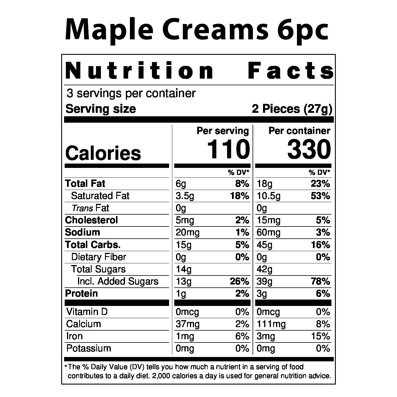 
                  
                    Maple Creams
                  
                
