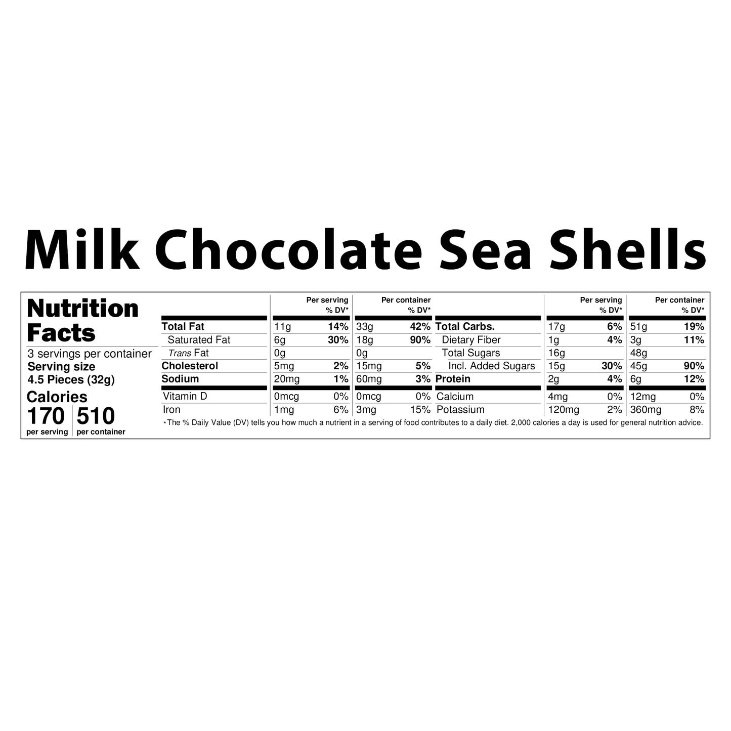 
                  
                    Chocolate Sea Shells
                  
                