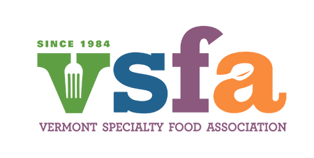 Vermont Specialty Food Association Logo. VSFA is in large text. Since 1984.