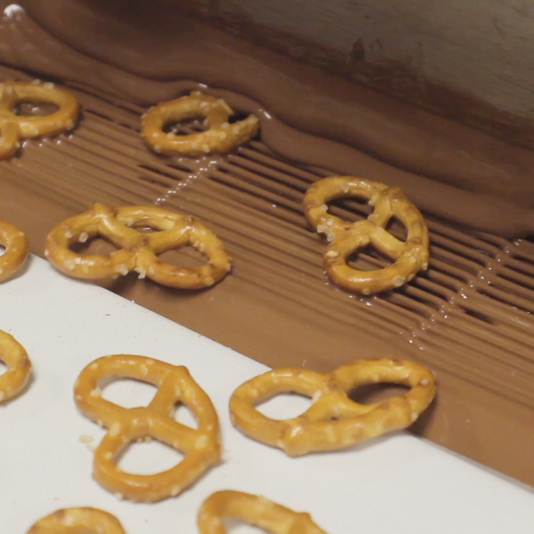 
                  
                    Load and play video in Gallery viewer, Chocolate Covered Mini-Twist Pretzels (7oz)
                  
                
